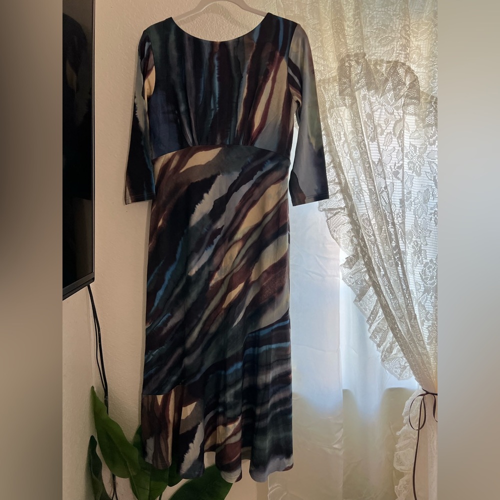 MAXINE ASYMMETRIC DRESS Ocean Blue - ASMADWB - Picture 10 of 10
